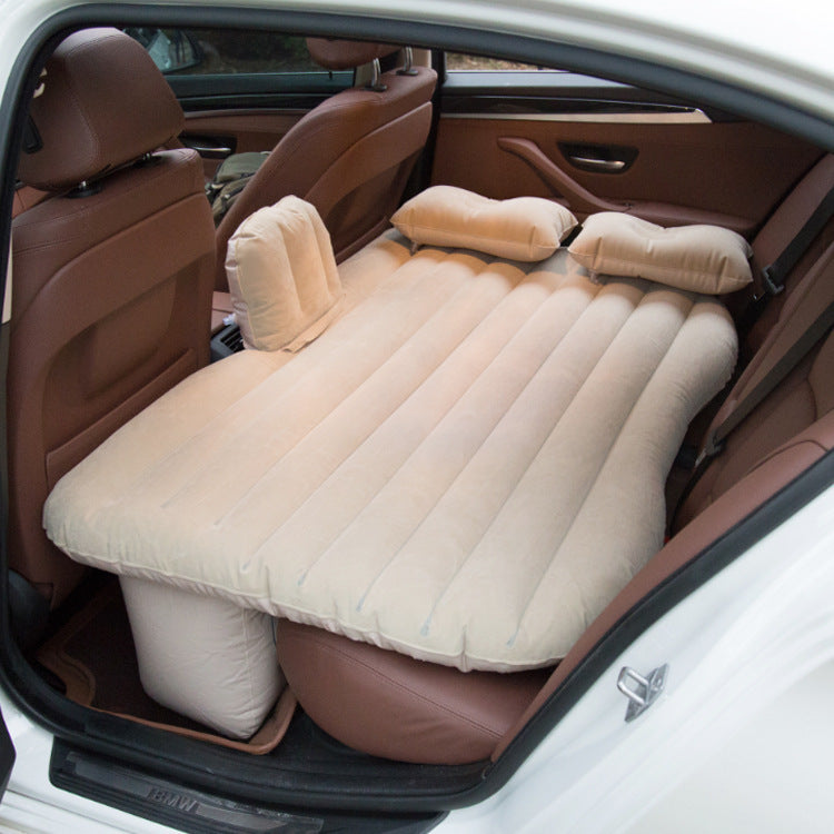 Inflatable Car Air Mattress - Premium Travel Bed for Back Seat Camping & Road Trips