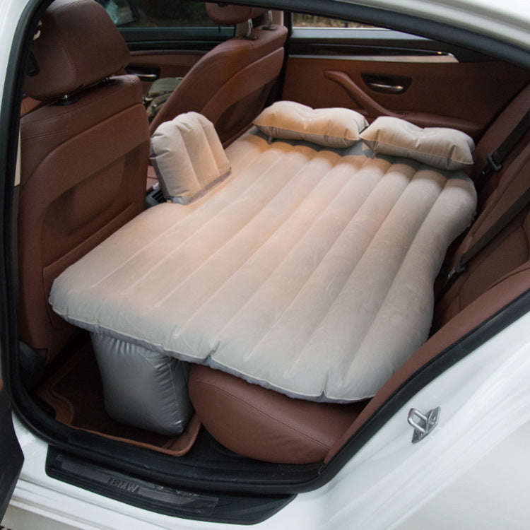 Inflatable Car Air Mattress - Premium Travel Bed for Back Seat Camping & Road Trips
