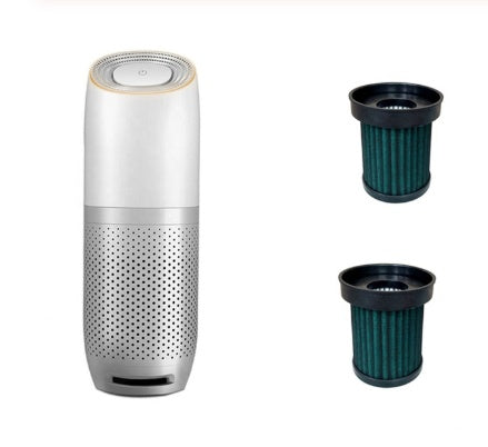Premium Car Air Purifier with HEPA Filter - USB Powered 3-Stage Filtration & Negative Ion Generator